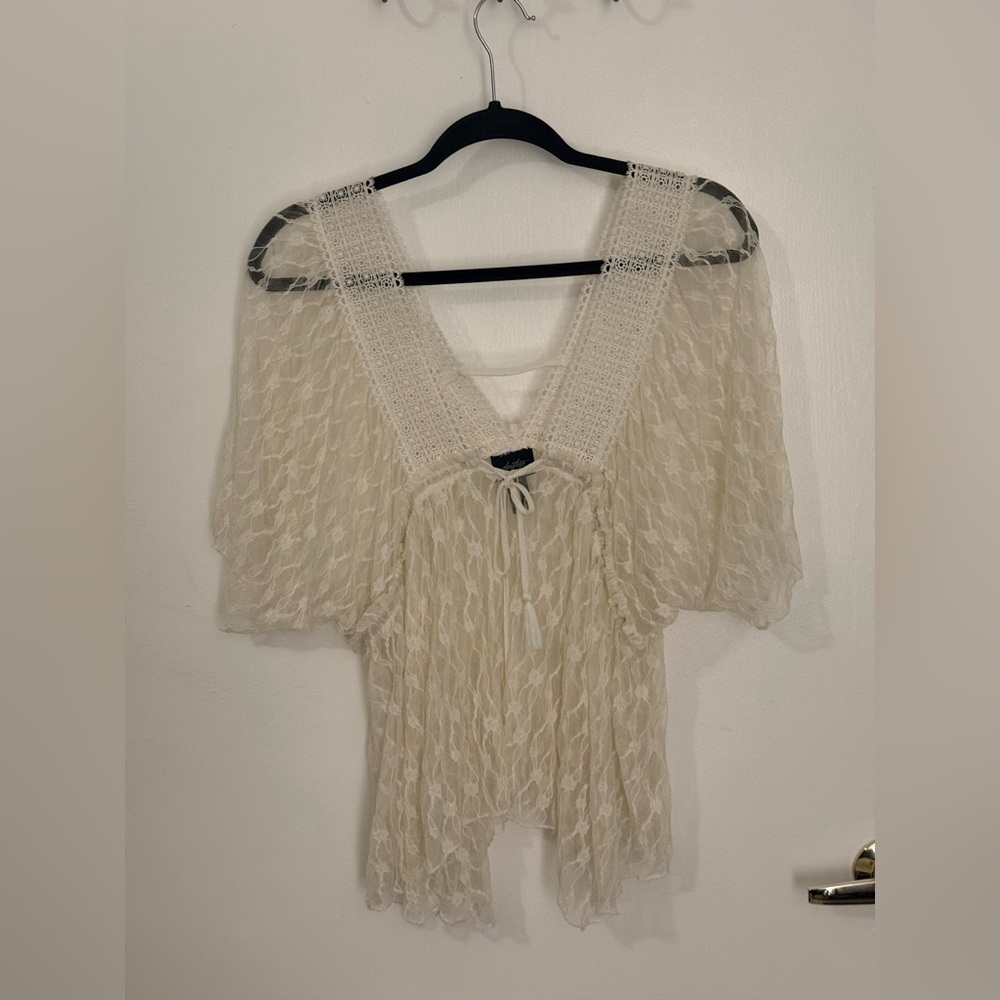 Daytrip Cream Lace Blouse